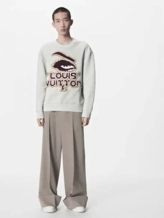 Embroidered Cotton Sweatshirt 1ABYJX - LOUIS VUITTON - BALAAN 2