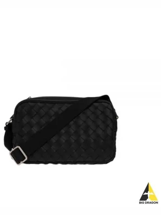 Classic Intrecciato Small Camera Cross Bag Black - BOTTEGA VENETA - BALAAN 2