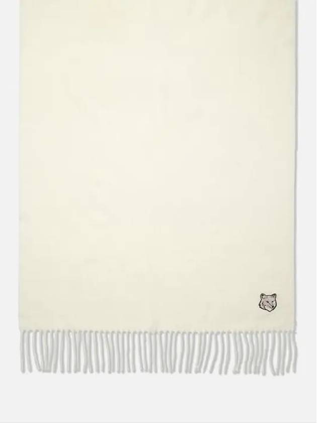 Bold Fox Head Scarf White NM06201WA0018 P205 - MAISON KITSUNE - BALAAN 2