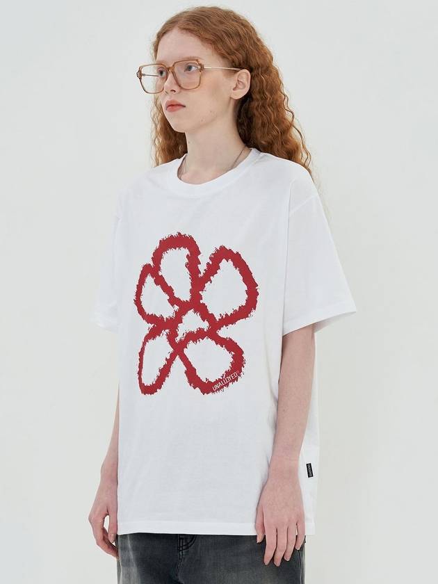 Flower Logo T-Shirt White - UNALLOYED - BALAAN 3