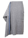 Skirt Grey Wool Skirt - FENDI - BALAAN 3