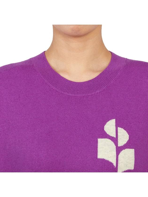 Marisans Logo Knit Top Purple - ISABEL MARANT - BALAAN 7