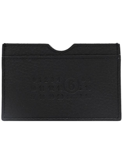 Embossed Numeric Logo Leather Card Wallet Black - MAISON MARGIELA - BALAAN 2