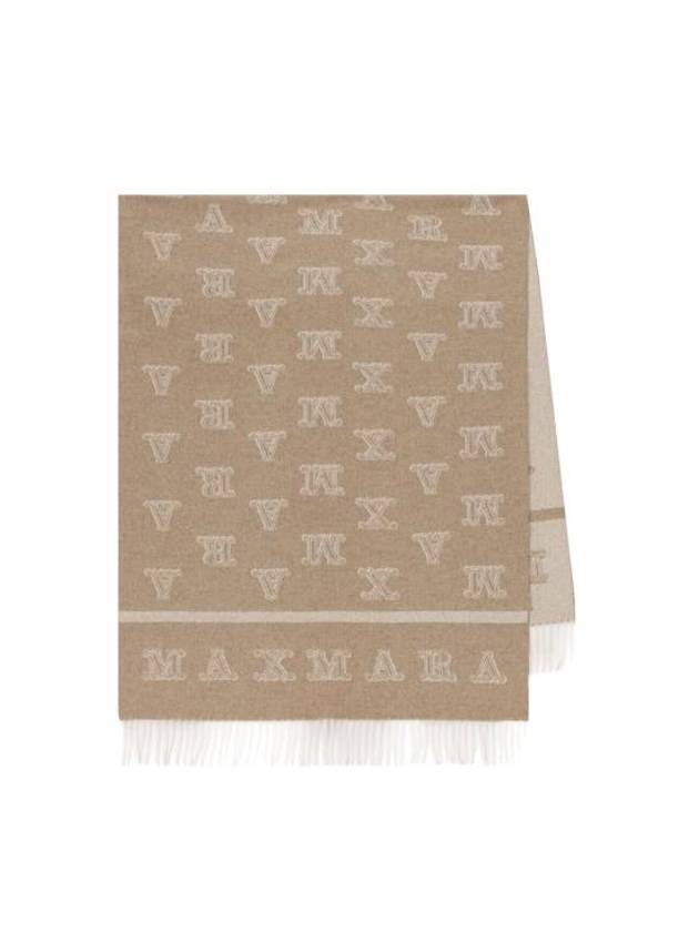 All Over Logo Muffler Beige - MAX MARA - BALAAN 1