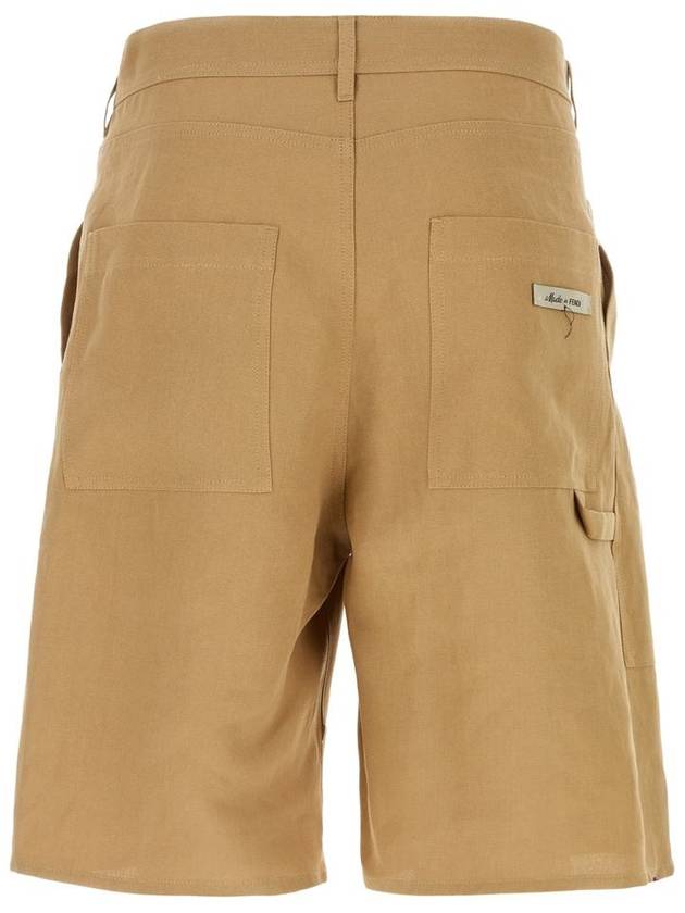 Bermuda Shorts Beige - FENDI - BALAAN 3