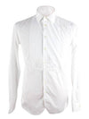 Slim Fit Long Sleeve Shirt White - DSQUARED2 - BALAAN 1