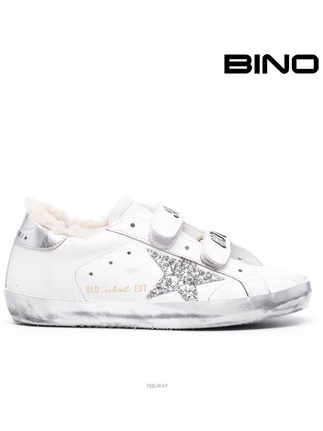 Old School Glitter Low Top Sneakers Silver White - GOLDEN GOOSE - BALAAN 2