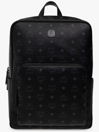 Aren Visetos Backpack Black - MCM - BALAAN 1