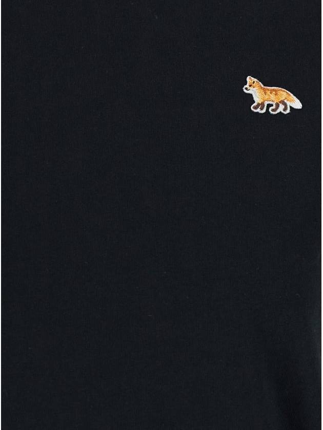 Baby Fox Patch Regular Short Sleeve T-Shirt Black - MAISON KITSUNE - BALAAN 4