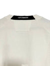 Diagonal Raised Fleece Sweatshirt White - CP COMPANY - BALAAN 7