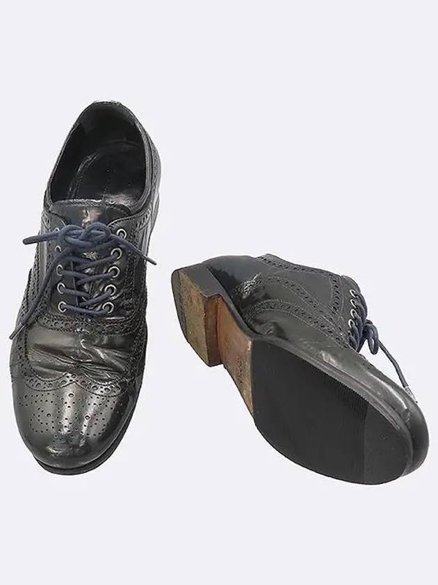 Black Color Women s Wingtip Shoes 240MM - PRADA - BALAAN 2