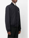 Triangle Logo Wool Bomber Jacket Black - PRADA - BALAAN 3