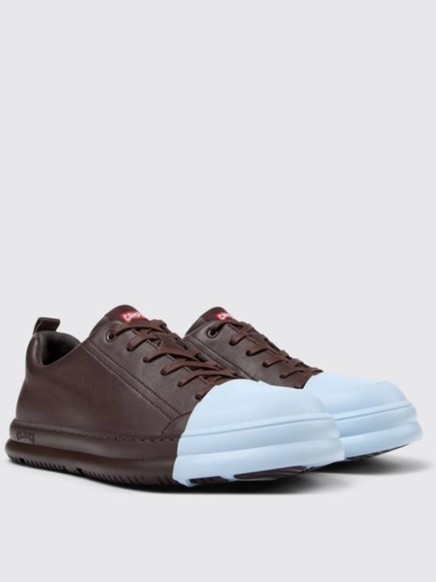 Junction Runner Leather Low Top Sneakers Burgundy - CAMPER - BALAAN 3