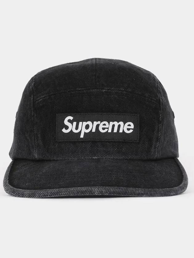 patch logo denim men s camp cap FW24H37 BLACK - SUPREME - BALAAN 3