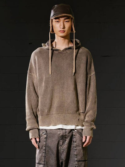 Dying Wes Knit Hood Brown - BIG UNION - BALAAN 2