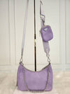 Daol Beomeo Branch Tesuto Chain Strap Hobo Bag Purple 1BH204 Condition B - PRADA - BALAAN 2