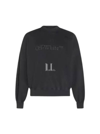 Bookish Laundry Boxy Sweatshirt Black - OFF WHITE - BALAAN 2