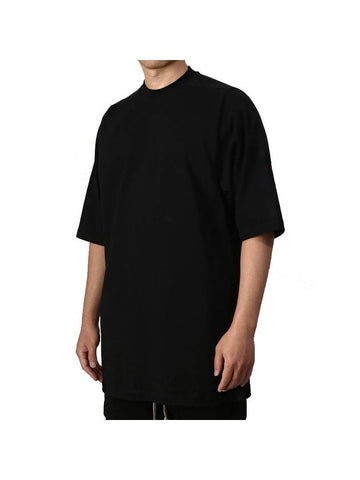 Crew Neck Cotton Short Sleeve T-shirt Black - RICK OWENS - BALAAN 1