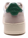 Medalist Suede Green Tab Low Top Sneakers White Beige - AUTRY - BALAAN 5