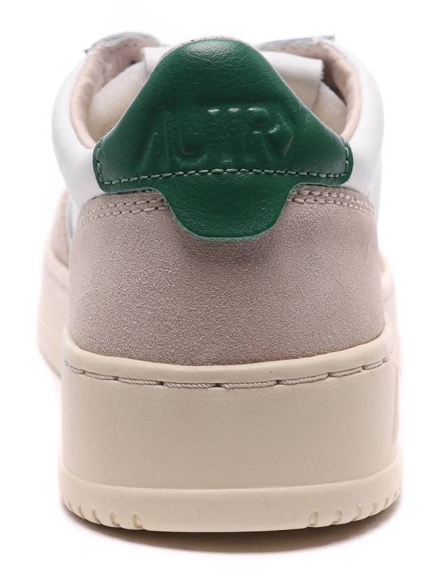 Medalist Suede Green Tab Low Top Sneakers White Beige - AUTRY - BALAAN 5