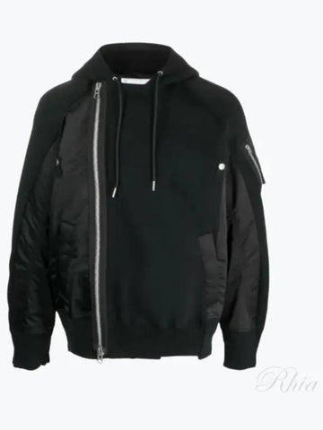 Sponge nylon panel jacket 2303173M 001 - SACAI - BALAAN 1