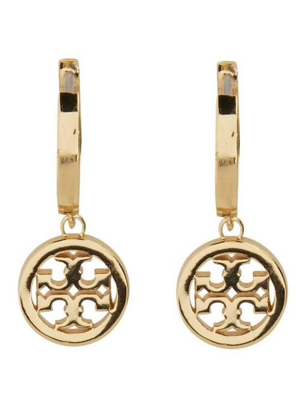 Miller Pave Hoop Earrings Gold - TORY BURCH - BALAAN 4