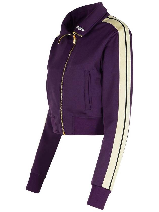 Palm Angels 'Track' Purple Polyester Sweatshirt - PALM ANGELS - BALAAN 3