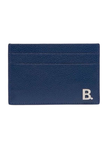 BB Logo Card Wallet Blue - BALENCIAGA - BALAAN 1