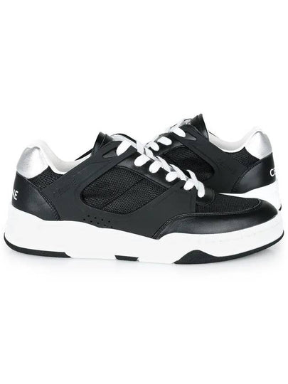 CT07 Rubber Mesh Leather Low Top Sneakers Black - CELINE - BALAAN 2