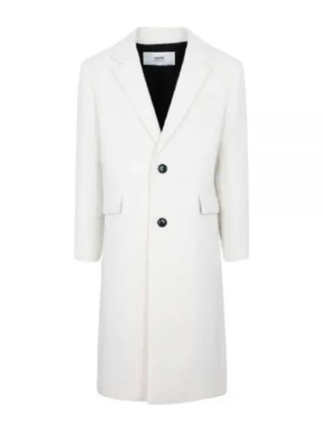 structured wool single coat offwhite - AMI - BALAAN.