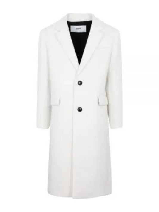 structured wool single coat offwhite - AMI - BALAAN.