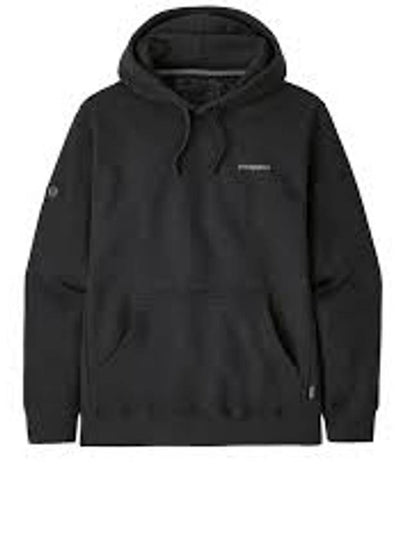 Fitz Roy Icon Uprisal Fleece Hoodie Black - PATAGONIA - BALAAN 2