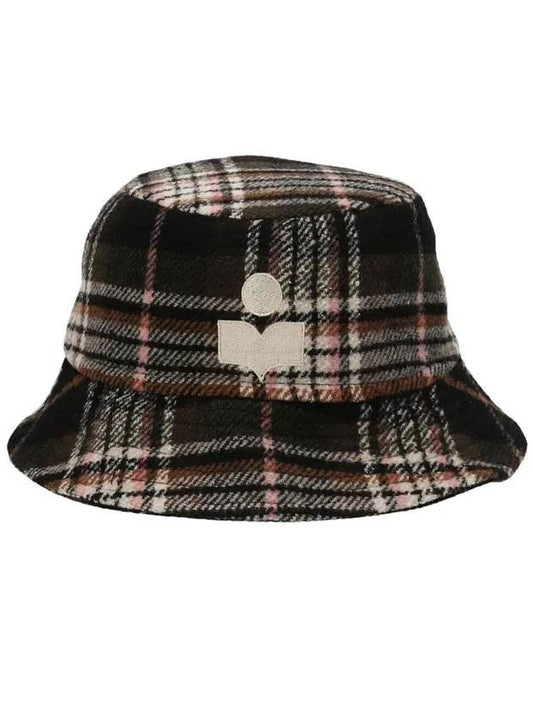Hailey Wool Blend Check Bucket Hat - ISABEL MARANT - BALAAN 1