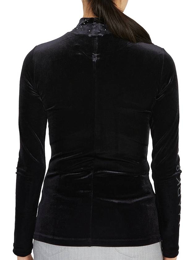 Golf Wear Women s Polar Neck Long Sleeve T Shirt MLW 2D AU05 BLACK - MARK & LONA - BALAAN 5