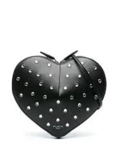 Le Coeur Heart Calfskin Shoulder Bag Black - ALAIA - BALAAN 2