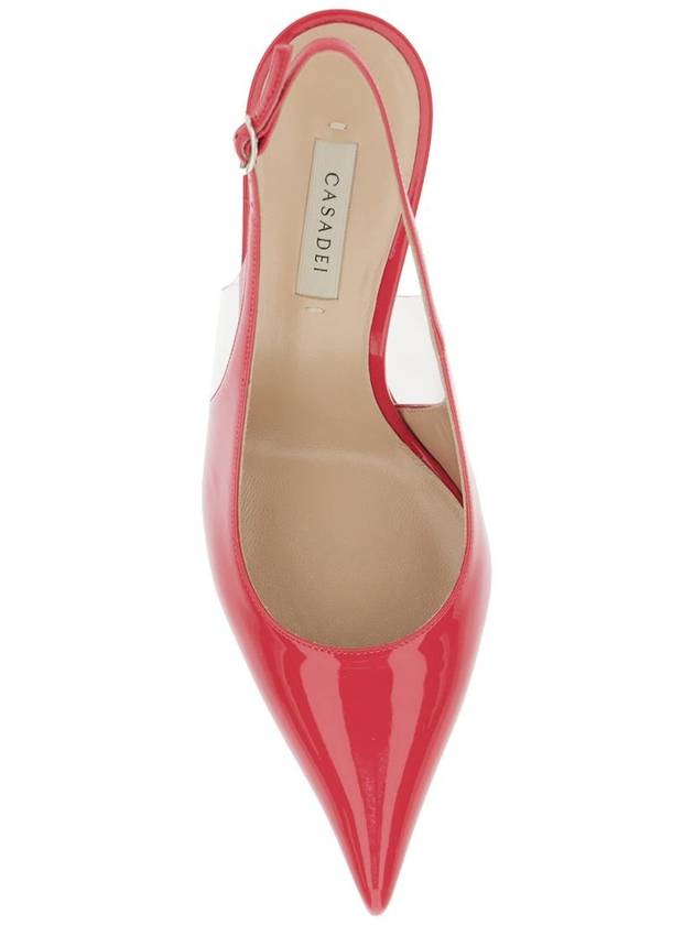 'Superblade Tiffany' Pink Slingback Pumps With High Heel In Patent Leather Woman - CASADEI - BALAAN 4