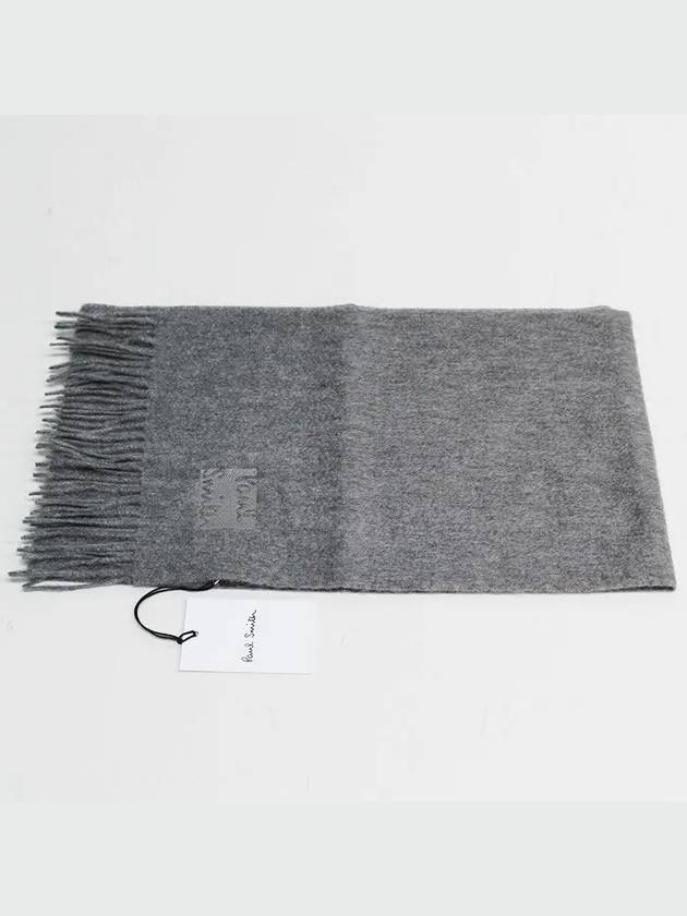 Logo embroidered cashmere scarf M1A150KN163 - PAUL SMITH - BALAAN 3