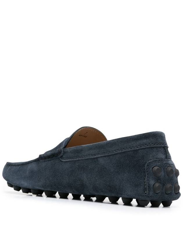 Gommino Bubble Suede Driving Shoes Blue - TOD'S - BALAAN 4