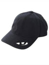 Logo Decorated Buckle Closure Cotton Baseball Ball Cap Black - DIESEL - BALAAN 2