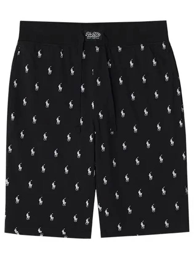 All Over Pony Pajama Shorts Black - POLO RALPH LAUREN - BALAAN 4