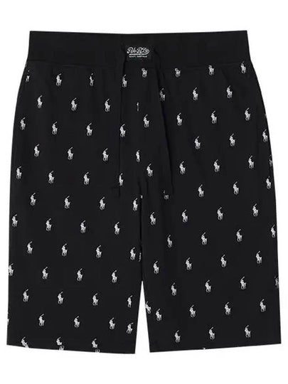 All Over Pony Pajama Shorts Black - POLO RALPH LAUREN - BALAAN 2