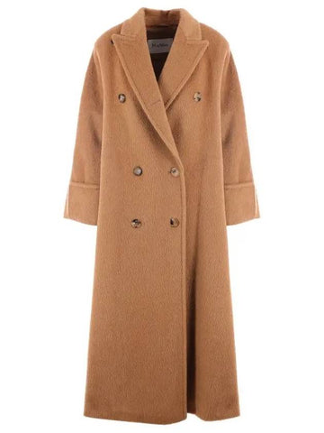 Max Mara CARONTE Wool Long Coat Camel 2310163736600 001 - S MAX MARA - BALAAN 1