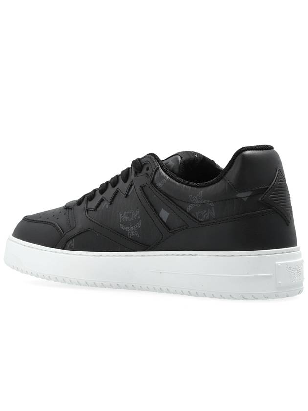 MCM Monogram Sneakers, Men's, Black - MCM - BALAAN 5