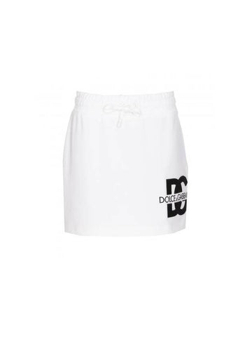 DG Logo Patch Jersey Miniskirt F4CSKZ GDB7BW0800 B0010999366 - DOLCE&GABBANA - BALAAN 1