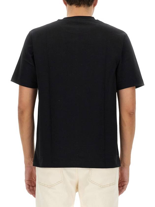 Le Gros Grain Logo Short Sleeve T-Shirt Black - JACQUEMUS - BALAAN 4