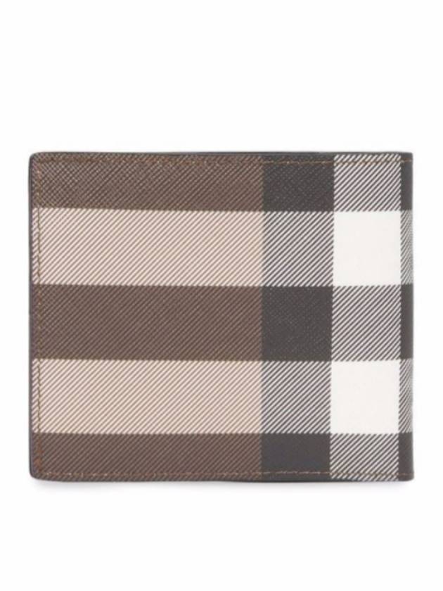 Vintage Check 2-fold Bifold Wallet Dark Birch Brown - BURBERRY - BALAAN.