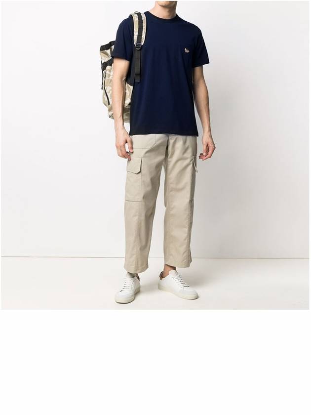 Baby Fox Patch Pocket Short Sleeve T-Shirt Navy - MAISON KITSUNE - BALAAN 7