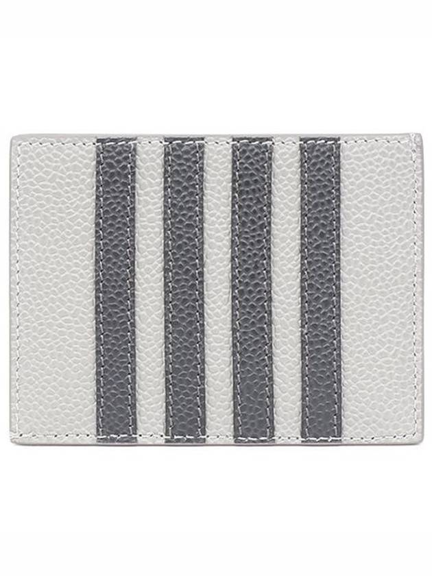 Pebble Grain Leather 4 Bar Single Card Holder MAW220A 00198 - THOM BROWNE - BALAAN 2