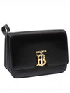 Small Leather TB Shoulder Bag Black - BURBERRY - BALAAN 2