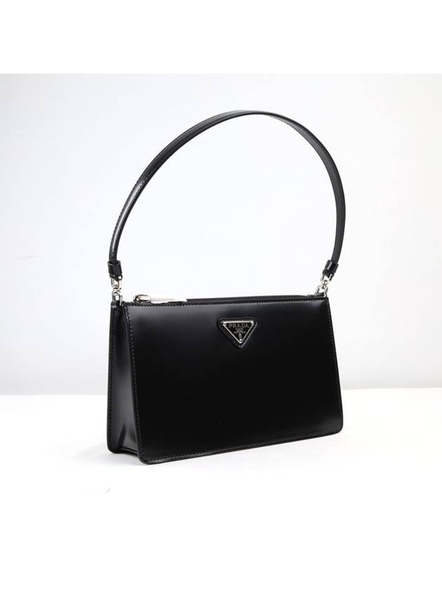 Brushed Leather Mini Bag Black - PRADA - BALAAN 3